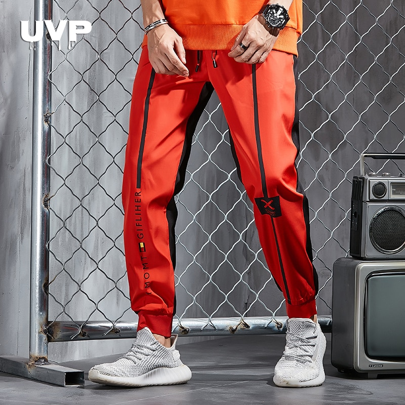 Spliced Joggers For Men's Sports Pants Gym Streetwear Mens Pants Fashions Men Casual Pants Man Tracksuit Trousers Tracksuit