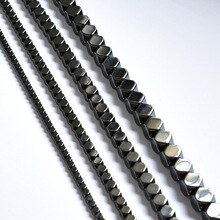 Square Cut Angle Black Hematite Stones 3/4/6/8/10mm Make Beads for Jewelry Making Accessories Spacer Beads Diy Necklace Bracelet