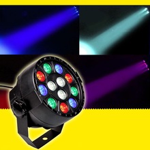 Stage LED Light 12x3W Flat LED Par RGBW DMX512 Disco Lamp KTV Bar Backlight Laser Beam Projector Dmx Controller Spotlight