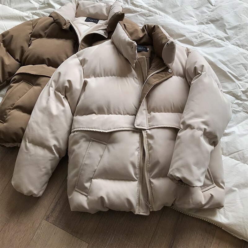 Stand Collar Thickening Parka Coat Women 2019 Winter Heating Cotton-padded Clothes Female Fashion Warm Jacket Outwear Short Coat