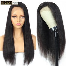 Straight Lace Front Wig Remy Brazilian 13x4 Human Hair Wig 150 Density Pre Plucked With Baby Hair Free Part Lace Wig