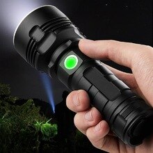 Super Powerful LED Flashlight Tactical Torch  USB Rechargeable Waterproof Lamp Ultra Bright Lantern Camping Outdoor Flashlight