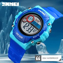 Swim Children's Watches Child Sports 50m Waterproof Alarm Clock Fashion Kid Electronic Light Watch Boy Girl Wristwatch LED Gift