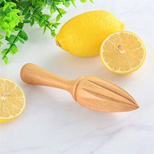 TTLIFE 1Pc Creative Wooden Lemon Squeezer Hand Press Manual Juicer Fruit Orange Citrus Juice Extractor Reamers Ten-corner Design