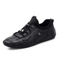 Top Layer Cowhide Driving Shoes Black Leather Men Formal Shoes High Quality Designer Luxury Elegant Men Oxford Shoes *2925