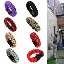 Travel Outdoor Survival Kit Whistles Bracelet Camping Rope Fashion Wristband Hiking Camping Outdoor Travel Escape Emergency Rope