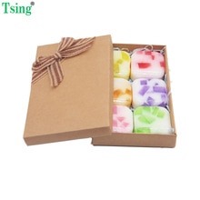 Tsing 6X100g Handmade Soap Bar Essential Oil Nourishing SPA Whitening 6 Flavor Oil Control Christmas Gifts Facial Soap Hand Soap