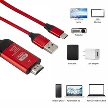 Type C To HDMI HDTV AV TV Cable Adapter For Samsung Galaxy S9 S10 Note 9 For MacBook Smart Converter