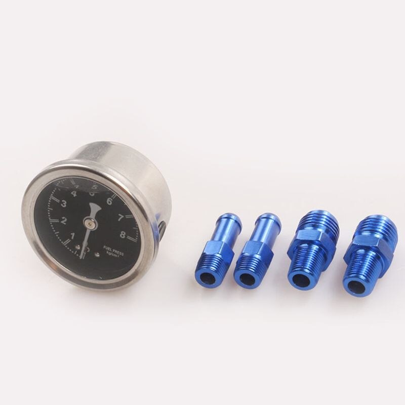 Universal Adjustable Aluminum Fuel Pressure Regulator With Gauge Kit ...