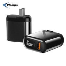 VLAMPO Quick Charge For Apple iphone11 XR XS X 8 Charging Head 18W Type-C For Xiaomi LG PD3.0 + QC3.0 fast charger