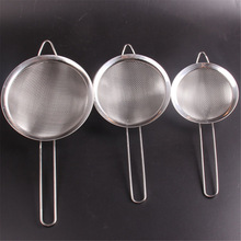 VOGVIGO12/14/16cm Optional Kitchen Stainless Steel Flour Tea Strainer Mesh Colander Sieve Filter Sifter Kitchen Tools & Gadgets