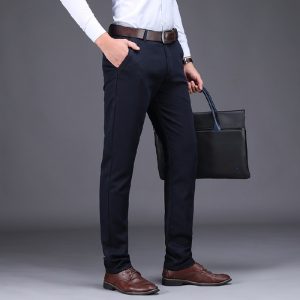 VOMINT Mens Pants 2020 New Business Casual Cotton Stretch male trousers man long Straight 3 color High Quality  pant suit