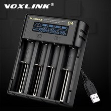 VOXLINK 18650 battery charger LCDscreen show the fast charging 26650 18350 21700 22650 1.2V Li-ion Rechargeable Battery charger
