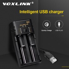 VOXLINK 18650battery charger charging With USB 2.0 Micro cable 26650 18350 14500 26500 21700 Li-ion Rechargeable Battery charger