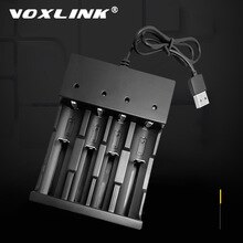 VOXLINK battery charger 18650 LED 4slots Smart charging  Li-ion Rechargeable Battery charger 26650 21700 14500 26500 22650 26700