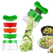Vegetable Cutter Spiral Cutter Vegetable Grater With 3 Blades For Carrot, Cucumber, Potato, Pumpkin, ucchini Kitchen Gadget