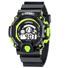 Watch For Kids Children Simple Green Waterproof Digital Watches Fashion Luminous Display relogio Boys Girls Silicone Strap Clock