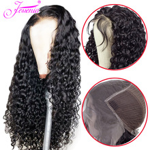 Water Wave Lace Front Human Hair Wigs 150 Brazilian 13*4 Front Lace Wigs With Baby Hair Pre Plucked Natural Hairline