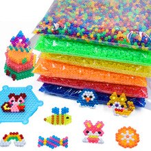 Water mist Beads 6000pcs/bag Pegboard Sticky Water Beads Jigsaw Puzzle Beadbond Educational Toys DIY Water Kralen Magic Bead
