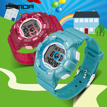 Waterproof Digital Children Watches Kids For Boys Analog Wristwatch Fashion Girls Luminous LED Sports Alarm Electronic Watch gif