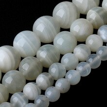 Wholesale AAA Natural Stone Beads White Moonstone Beads Round Loose Stone Beads For Jewelry Making DIY Bracelet Necklace 15 Inch