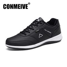 Winter Warm Casual Shoes Men Luxury Brand High Elastic Non-slip Man Trainers Fashion Lace-up Plus Velvet Mens Sneakers