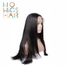 WoWigs Hair 360 Wigs Straight Remy Hair 100% Human Hair Wigs Free Shipping
