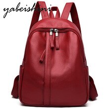 Woman Backpacks travel Backpack First layer cowhide Leather Female High Quality Schoolbag Backpack Women's Mochilas Sac a Dos