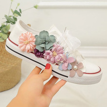 Woman Shoes Women's Canvas Sneakers Flower Fashionable Womens Sneaker Nonslip Wear Resistant Casual Woman Tennis