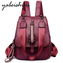 Women Backpack Designer Leather Backpack Multifunction Shoulder Bag Women Travel Backpack School Bag mochila feminina Sac a Dos