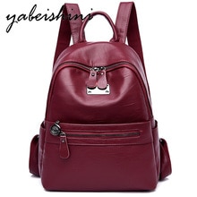 Women Backpack chool Bag For Teenager Girls Travel Back pack  Female Leather Rucksack  Sac A Dos Preppy Mochilas lady Backpack