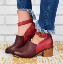 Women Shoes Sandals Summer High Heel Shoes Buckle PU Leather Gladiator Luxury Shoes Women Designers Zapatos De Mujer E48