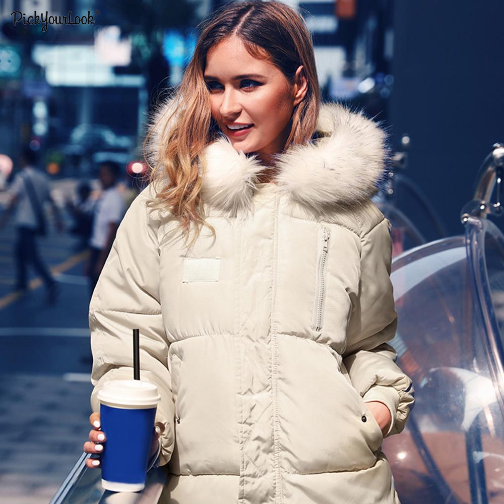Women Short Parka Winter Jacket Solid Color Stand Collar Loose Parkas Coat Korean Style Female Hooded Warm Jackets D25