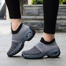Women Sneakers Shoes Flat shoes women Flying weaving Mesh Breathable Slip on Platform Sneakers Sock Comfort Lady shoes women