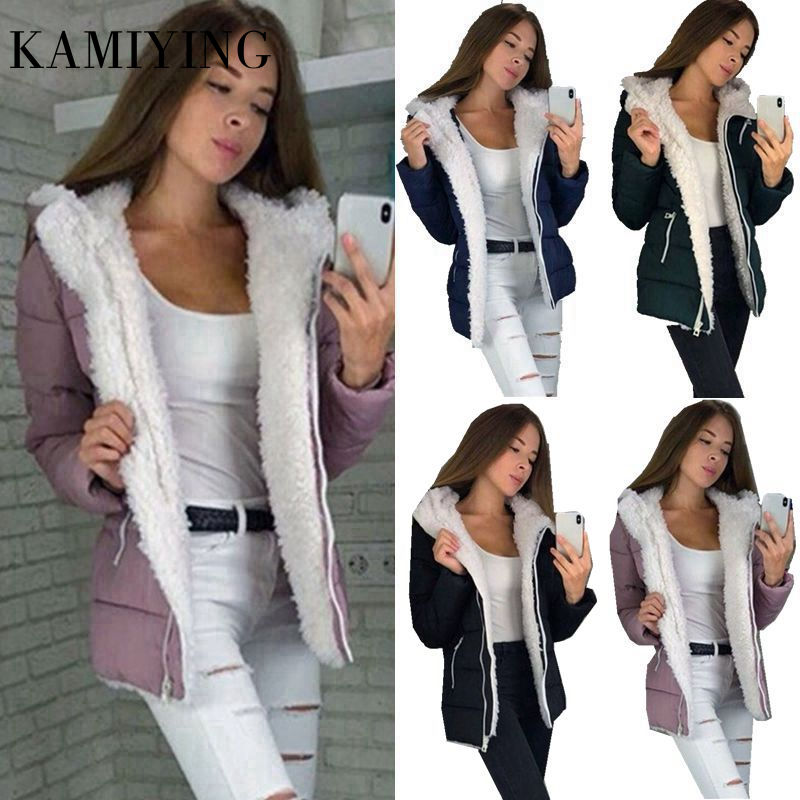 Women Winter Thicken Coats Long Sleeve Warm Jacket Outerwear Zipper Coat women coat 2020 Fashion New S-5XL