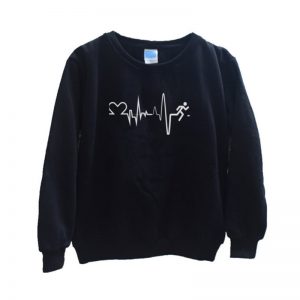 Women's Pullover Harajuku Simple Graphic Print Sweatshirt Korean Men's and Women's Casual Clothes