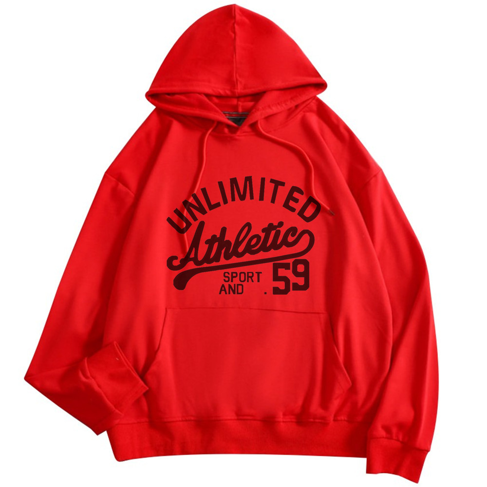 Women's Thin Hoodie Female Lettering Print Casual Hoodie Men's / Ladies' High-end Cotton Long Sleeve Hoodie Tops