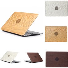 Wood Grain Shell Laptop Cover Case For Apple mac Air 13 11 Pro 13 Retina 12 13 15 Touch Bar Laptop Sleeve For Mac Pro Case Shell