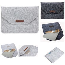 Wool Felt Laptop sleeve for MacBook Air Pro 11 13 15 Notebook Bag Case for Apple Mac 13.3 15.4 Inch