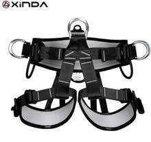 XINDA Camping Outdoor Hiking Rock Climbing Half Body Waist Support Safety Belt Harness Aerial Equipment