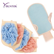 YBLNTEK 2PCS Exfoliating Bath Gloves Mitts Double Sided Body Scrub  Bath Sponge Shower Body Massage Scrubber for Women and Men