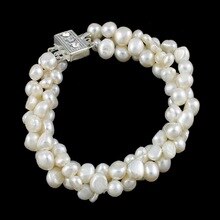 Free shipping!!!Freshwater Cultured Pearl Bracelet,Jewelry For Men, Freshwater Pearl, brass box clasp, natural