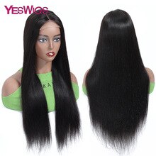 Yeswigs Hair Wig 4x4 Brazilian Straight Lace Closure Human Hair Wigs Remy Human Hair Wigs For Black Women Free Shipping