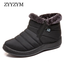 ZYYZYM Women Winter Boots Woman Snow Boots Plush Light Mother Women's Boots Waterproof Cloth Cotton Shoes Woman Botas Mujer
