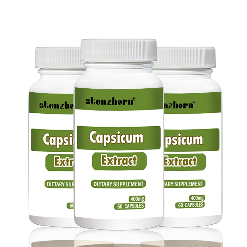 big deal Free shipping Pepper extract  500mg  3 Bottles  Total180PCS ease discomfort of constipation, diarrhea and gas