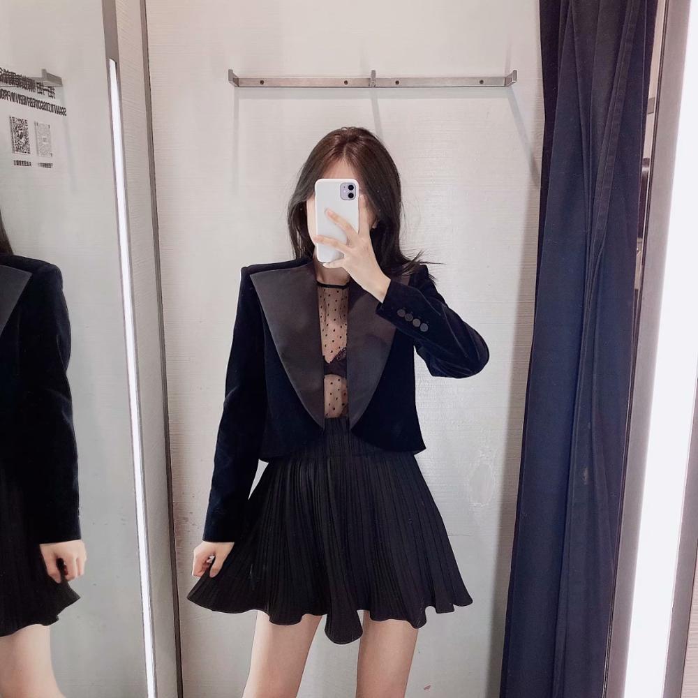 casual women blazer black za 2019 coat velvet patchwork jacket women blazer mujer fashion chic ropa mujer office lady