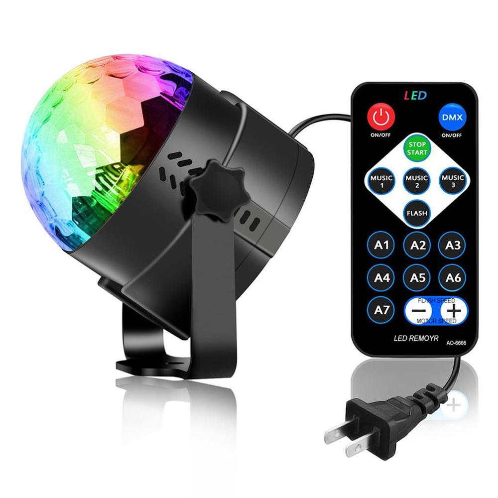 disco ball color with light music for home Bluetooth RGB New Year's projector christmas decorations LED Remote control star Rain