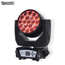 dmx512 19x15w led wash zoom rgbw moving head light  Stage spotlight for dj lights Nightclub Disco