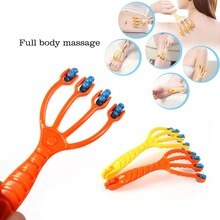 four claw type body mini wheel massage Cellulite Hip Lift Mini Massage Device Rolling Wheel Health Care Color random
