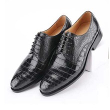hujingsha Thai Siam crocodile leather business suit men's leather shoes wear-resistant breathable crocodile leather men shoes